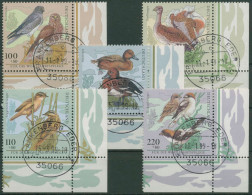 Bund 1998 Tiere Vögel Bedrohte Vogelarten 2015/19 Ecke 4 TOP-Stempel (E2953) - Gebraucht