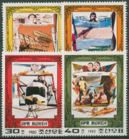 Korea (Nord) 1980 Flugpioniere Flugzeuge 1997/00 Postfrisch - Corea Del Norte