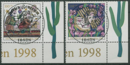 Bund 1998 Weihnachten Zeichnungen 2023/24 Ecke 4 Mit TOP-ESST Berlin (E2976) - Used Stamps