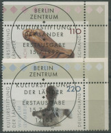 Bund 1999 Kulturstiftung Kunst Skulpturen 2063/64 Ecke 2 TOP-ESST Berlin (E3065) - Used Stamps