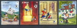 St Vincent - 1989 - Disney: World Stamp EXPO - Yv 1147/50 - Disney