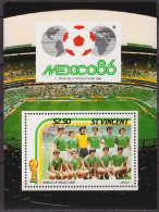 St Vincent - 1986 - Soccer: Mexico 86, Mexico - Yv Bf 31 - 1986 – Mexico