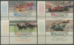 Bund 1999 Sporthilfe Rennsport Pferderennen 2031/34 Ecke 3 TOP-Stempel (E3002) - Oblitérés