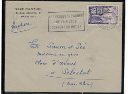 YT 979 SSL/PARIS 116  3/9/1955 FAG LES ECOLES DE L'ARMEE - Mechanical Postmarks (Advertisement)