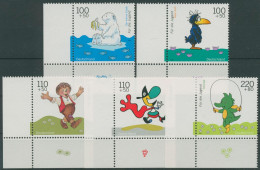 Bund 1999 Jugend: Trickfilmfiguren 2055/59 Ecke 3 Postfrisch (E3043) - Unused Stamps