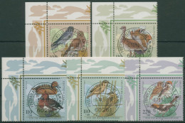 Bund 1998 Tiere Vögel Bedrohte Vogelarten 2015/19 Ecke 1 TOP-Stempel (E2946) - Used Stamps