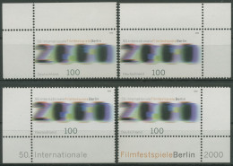 Bund 2000 Filmfestspiele Berlin 2102 Alle 4 Ecken Postfrisch (E3166) - Ungebraucht