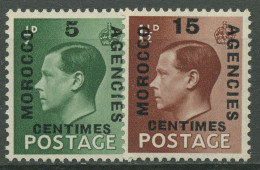 Britische Post In Marokko 1936 König Edward VIII. 237/38 Postfrisch - Postämter In Marokko/Tanger (...-1958)