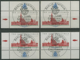 Bund 2000 Greifswald Stadtansicht 2111 Alle 4 Ecken Mit TOP-ESST Berlin (E3196) - Used Stamps