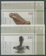 Bund 1999 Kulturstiftung Kunstwerke Skulpturen 2063/64 Ecke 2 Postfrisch (E3060) - Unused Stamps