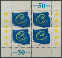 Bund 1999 Europarat 2049 Alle 4 Ecken Postfrisch (E3039) - Ungebraucht