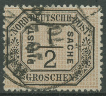 Norddeutscher Postbezirk NDP Dienstmarke 1870 1/2 Groschen D 3 Gestempelt - Gebraucht