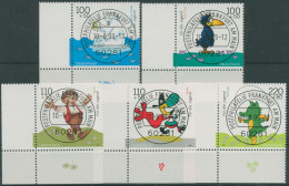 Bund 1999 Jugend: Trickfilmfiguren 2055/59 Ecke 3 Mit TOP-Stempel (E3047) - Used Stamps