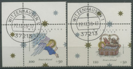 Bund 1999 Weihnachten Zeichnungen 2084/85 Ecke 1 Gestempelt (E3108) - Used Stamps