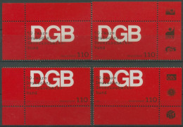 Bund 1999 Gewerkschaftsbund DGB 2083 Alle 4 Ecken Postfrisch (E3101) - Ungebraucht