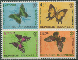Indonesien 1963 Tiere Insekten Schmetterlinge 421/24 Postfrisch - Indonésie