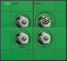 Bund 2000 Deutscher Fußballbund DFB 2091 Alle 4 Ecken Mit TOP-Stempel (E3132) - Used Stamps