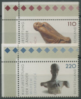 Bund 1999 Kulturstiftung Kunstwerke Skulpturen 2063/64 Ecke 1 Postfrisch (E3059) - Unused Stamps