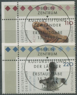 Bund 1999 Kulturstiftung Kunst Skulpturen 2063/64 Ecke 1 TOP-ESST Berlin (E3063) - Used Stamps