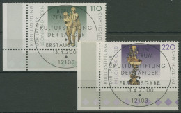 Bund 2000 Kulturstiftung Kunst Skulpturen 2107/08 Ecke 3 TOP-ESST Berlin (E3185) - Used Stamps