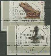 Bund 1999 Kulturstiftung Kunst Skulpturen 2063/64 Ecke 3 TOP-ESST Bonn (E3066) - Used Stamps