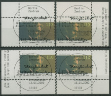 Bund 2000 Albert Schweitzer 2090 Alle 4 Ecken Mit TOP-ESST Berlin (E3130) - Used Stamps