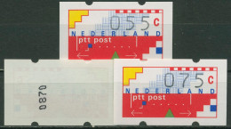 Niederlande ATM 1989 Graphik, Verdsandstellensatz ATM 1 VS 1 Mit Nr. Postfrisch - Neufs