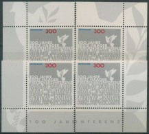 Bund 1999 Haager Friedenskonferenz 2066 Alle 4 Ecken Postfrisch (E3070) - Unused Stamps