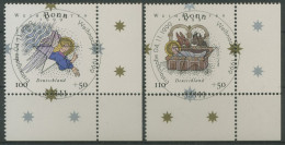 Bund 1999 Weihnachten Zeichnungen 2084/85 Ecke 4 Mit TOP-ESST Bonn (E3117) - Used Stamps