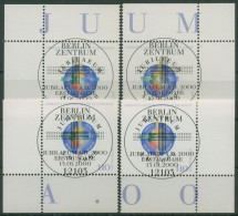 Bund 2000 Millennium Anno Domini 2087 Alle 4 Ecken Mit TOP-ESST Berlin (E3123) - Used Stamps
