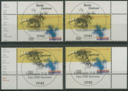 Bund 2000 EXPO 2000 Hannover 2089 Alle 4 Ecken TOP-ESST Berlin (E3128) - Used Stamps