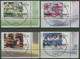 Bund 1998 Sporthilfe Fußball Olympia 1968/71 Ecke 4 TOP-ESST Berlin (E2856) - Used Stamps