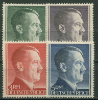 Deutsches Reich 1944 Freimarken Hitler Gezähnt K 14, 799/802 B Postfrisch - Unused Stamps