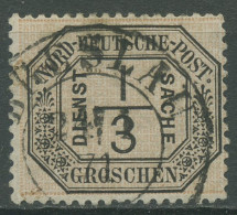 Norddeutscher Postbezirk NDP Dienstmarke 1870 1/3 Groschen D 2 Gestempelt - Usados
