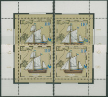 Bund 1998 Tag Der Briefmarke Postjacht 2022 Alle 4 Ecken Postfrisch (E2962) - Unused Stamps