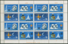 DDR 1986 Weltraumflug Zusammendruckbogen 3005/08 ZD-Bg. FN 1 Postfrisch - 1981-1990