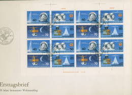 DDR 1986 Weltraumflug ZD-Bogen Ersttagsbrief 3005/08 ZD-Bg. FN 5 FDC - 1981-1990