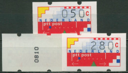 Niederlande ATM 1989 Graphik, Verdsandstellensatz ATM 1 VS 6 Mit Nr. Postfrisch - Ongebruikt