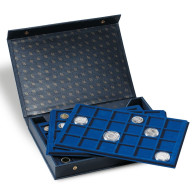 Leuchtturm Münzkassette TABLO Mit 4 Tableaus (L-Format), Blau 330921 Neu - Materiale