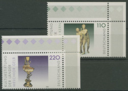 Bund 2000 Kulturstiftung Kunstwerke Skulpturen 2107/08 Ecke 2 Postfrisch (E3177) - Unused Stamps