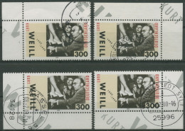 Bund 2000 Komponist Kurt Weill 2100 Alle 4 Ecken Gestempelt (E3162) - Used Stamps