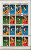 DDR 1985 Zirkuskunst Zusammendruckbogen 2983/86 ZD-Bogen FN 2 Postfrisch - 1981-1990