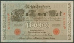 Dt. Reich 1000 Mark 1910, DEU-40c Serie S/K, Fast Kassenfrisch (K1539) - 1.000 Mark