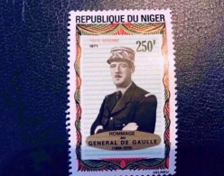 NIGER 1971 1 V Neuf ** Aérienne YT PA 163 De Gaulle - De Gaulle (General)