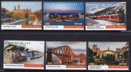 United Nations ONU Geneva Genf 2021 Trains And Waterways Booklet Stamps Mnh - Nuevos