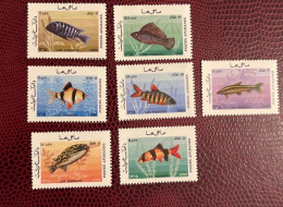 AFGHANISTAN 1986 7v Neuf MNH ** Mi 1494 1500 YT Pez Fish Peixe Fisch Pesce Poisson - Fishes