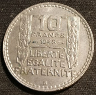 FRANCE - 10 FRANCS 1948 B - Variété B Proche Du Listel - Turin - Cupronickel - Petite Tête - Gad 811 - KM 909.2 - 10 Francs