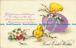 R648460 Kind Easter Wishes. 1928 - Monde