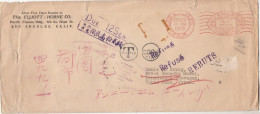 USA Los Angeles Cover Mailed To Japan 1929. Postage Due. Returned. Meter Franking - Covers & Documents