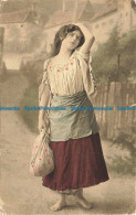 R649542 Girl With White And Dark Red Clothes. Philco Publishing. Photogravure Se - Monde